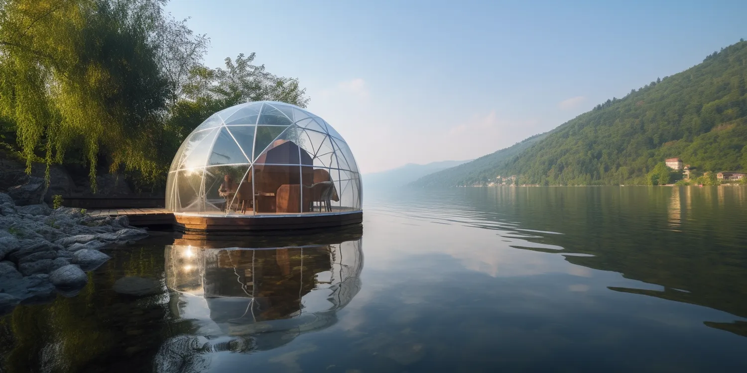 Glamping namiot sferyczny